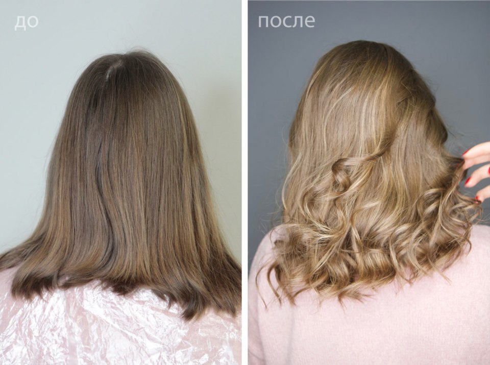 Окрашивание в технике Blur