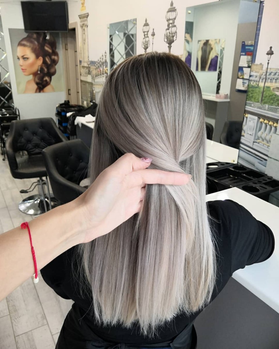 Шатуш процесс окрашивания