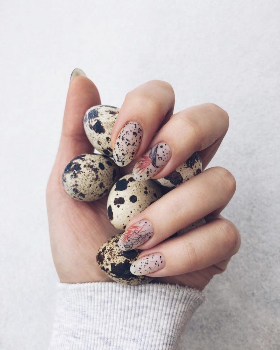 Дизайн ногтей оранжевые с молоком