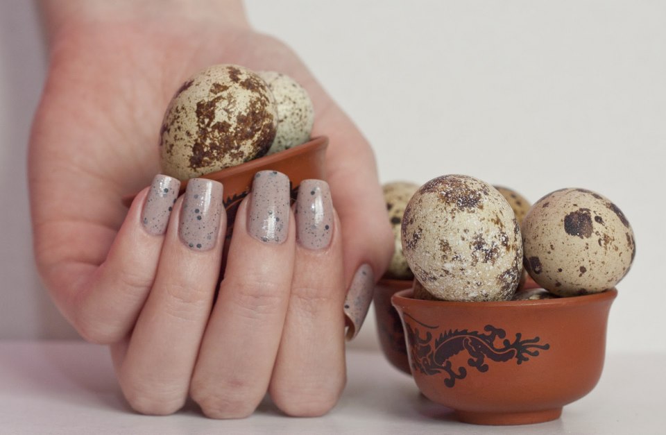 Ногти 2020 перепелиные яйца