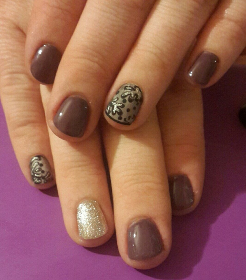 Маникюр кофе