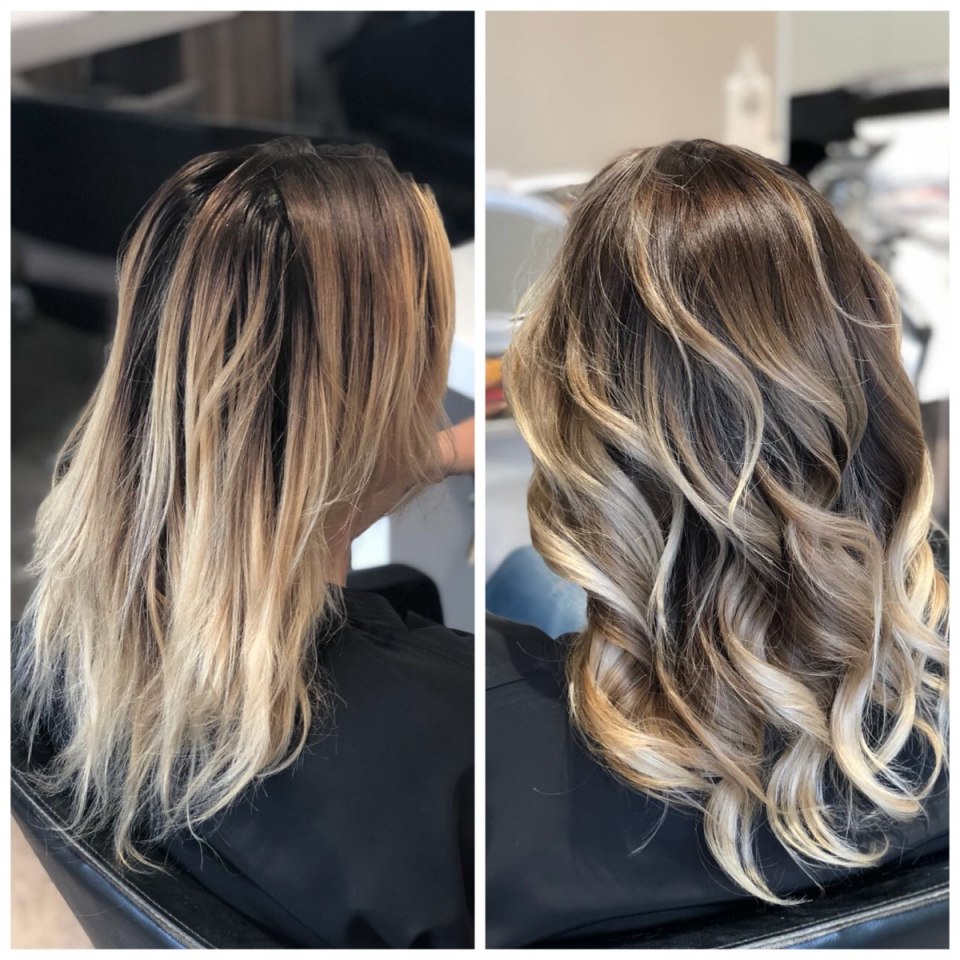 Мелирование айртач на темные волосы