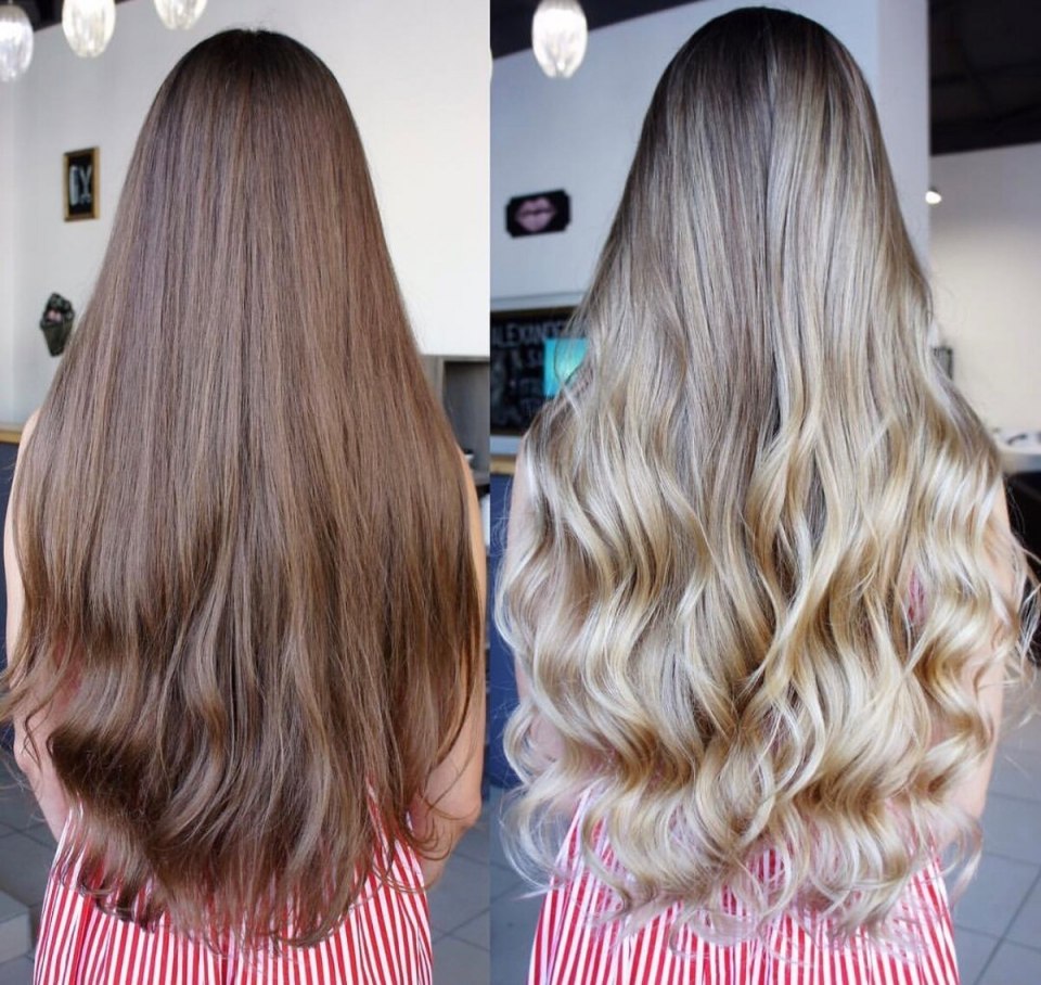 Эйр тач на русые волосы