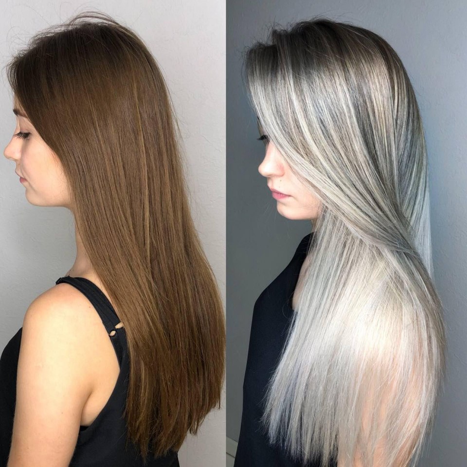 AIRTOUCH на осветленные волосы