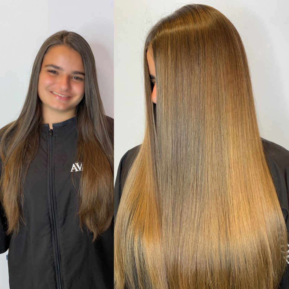 Air Touch волосы до и после