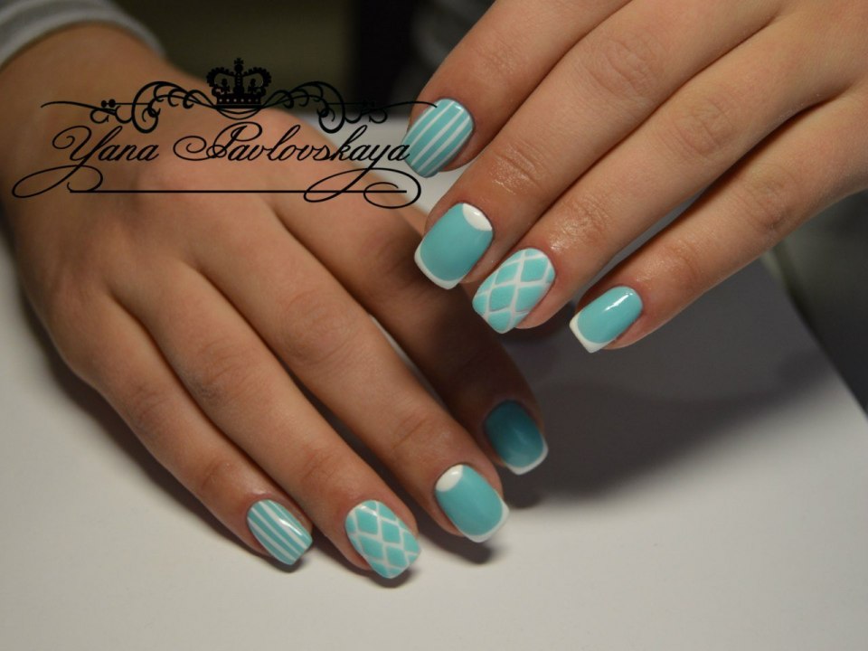 Ярко бирюзовый френч