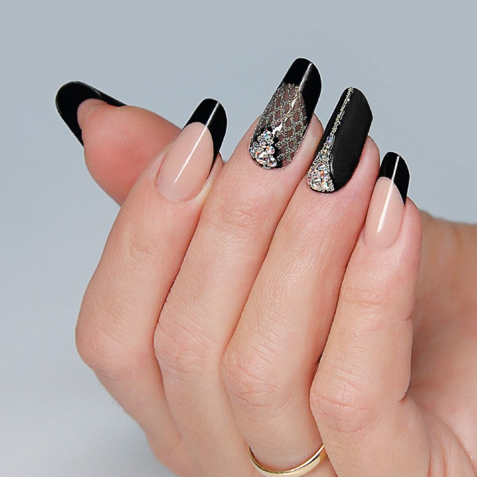 Выкладной френч миндаль