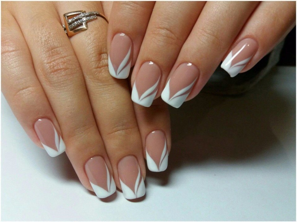 Ногти белый френч новинки 2021