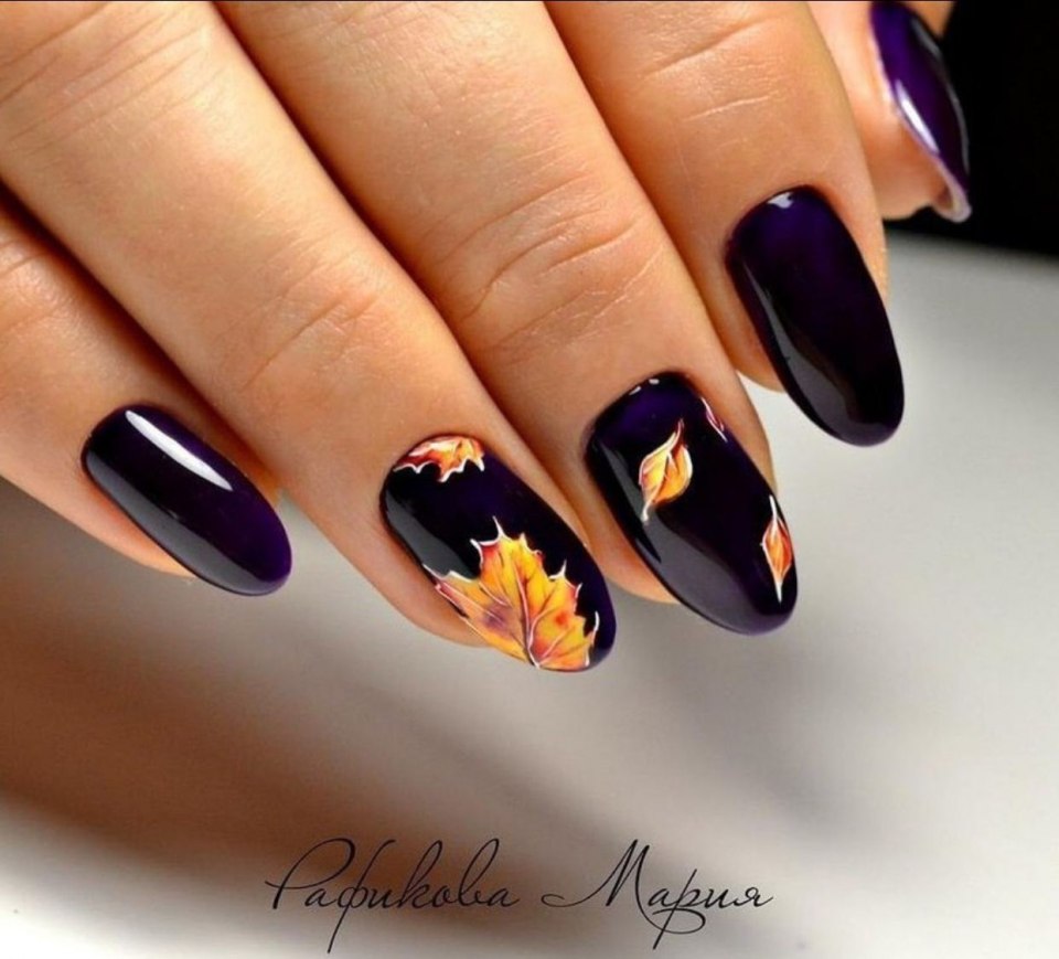 Осенний маникюр 2020