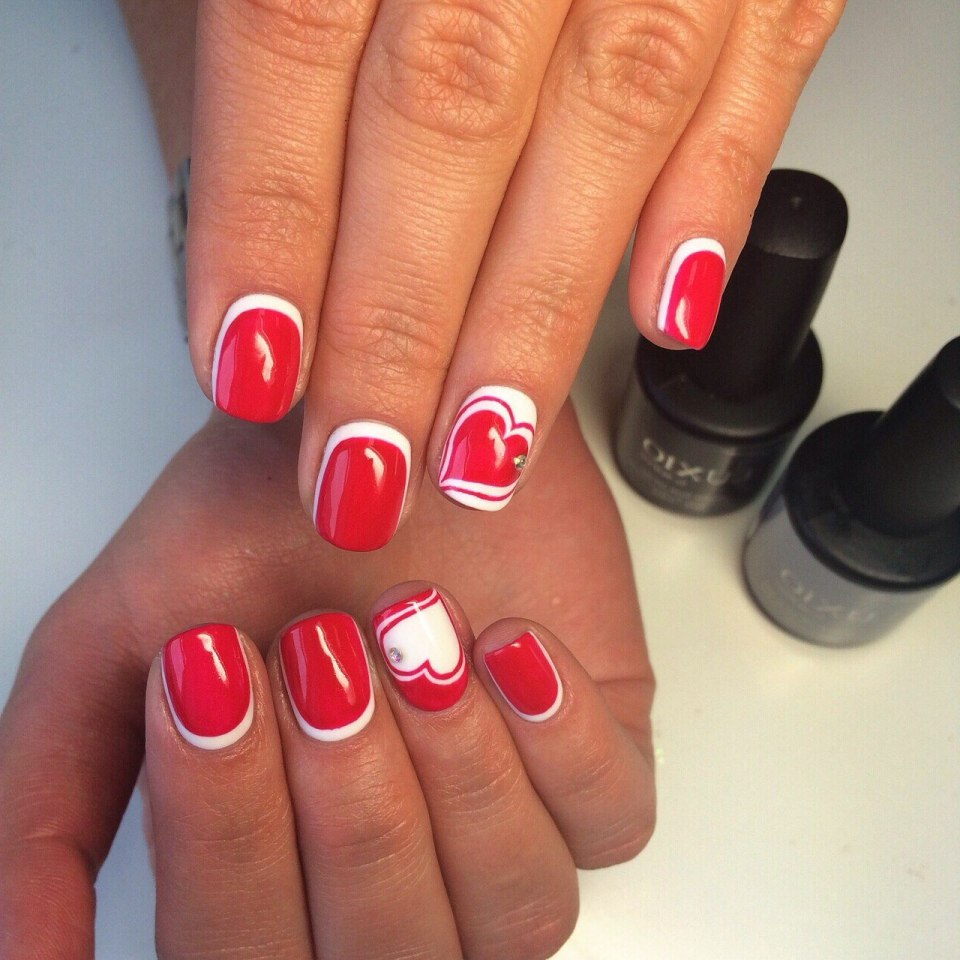 Shellac лунный френч красный