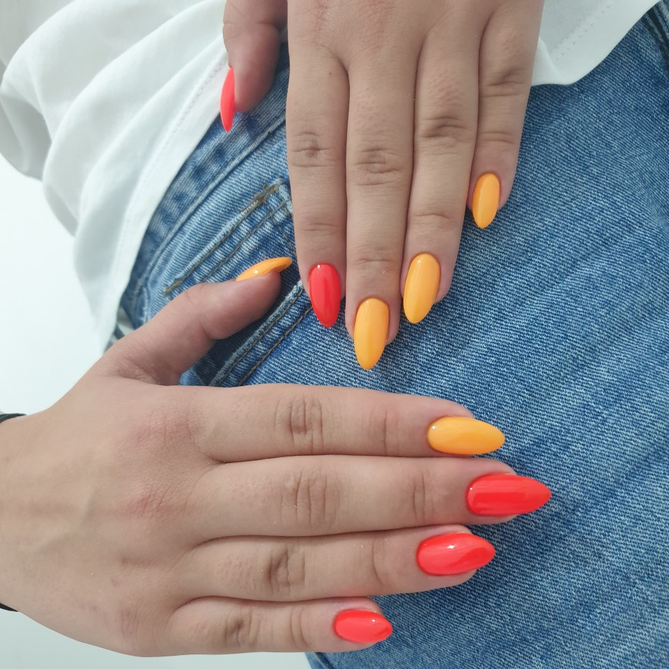 Маникюр на короткие ногти однотонное покрытие