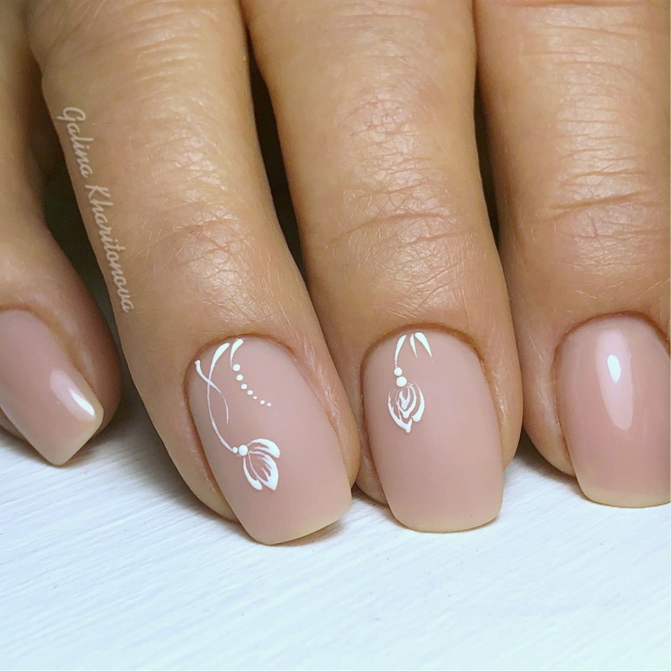 Френч на короткие ногти