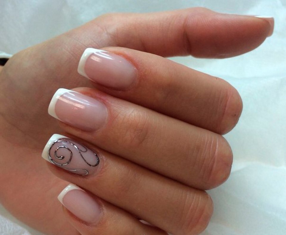 Френч экспресс наращивание ногтей