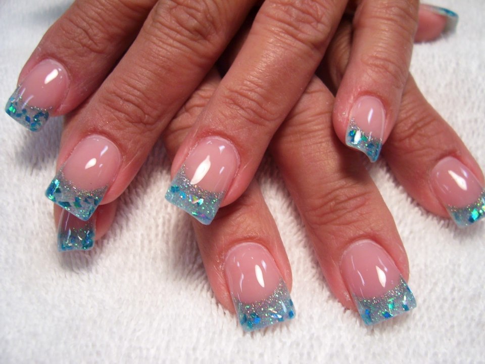 Френч синий с белым