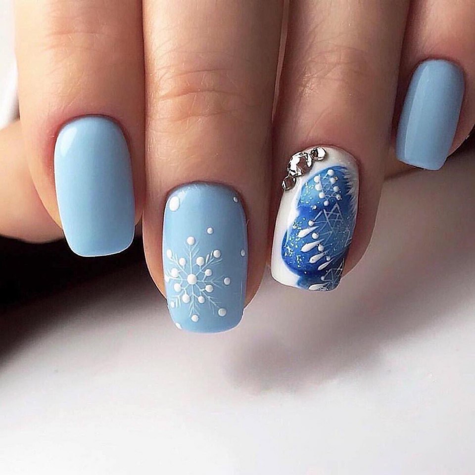 Маникюр на острые ногти