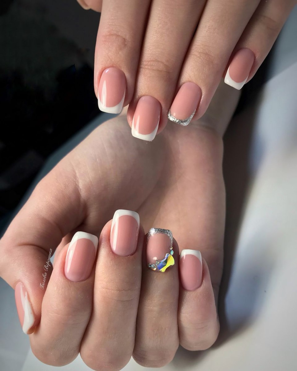 Френч на короткие ногти