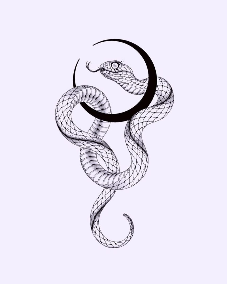 Aesthetic images Snakes Black and White for to draw