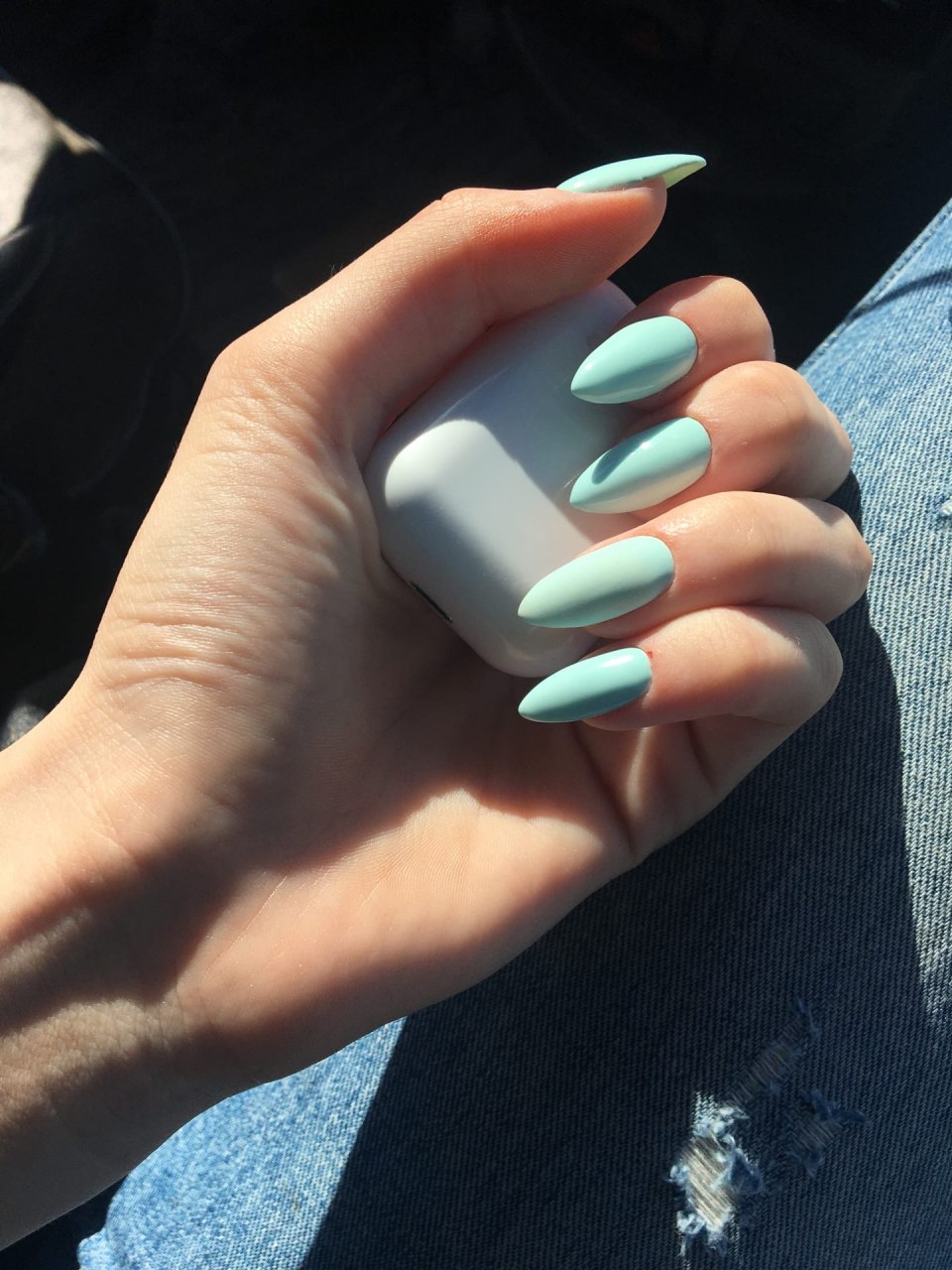 Ногти миндаль молодёжные модные