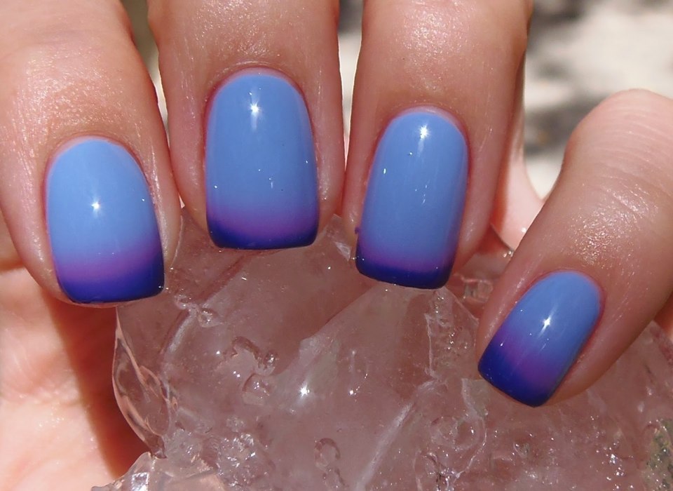 Гель лак маникюр термо