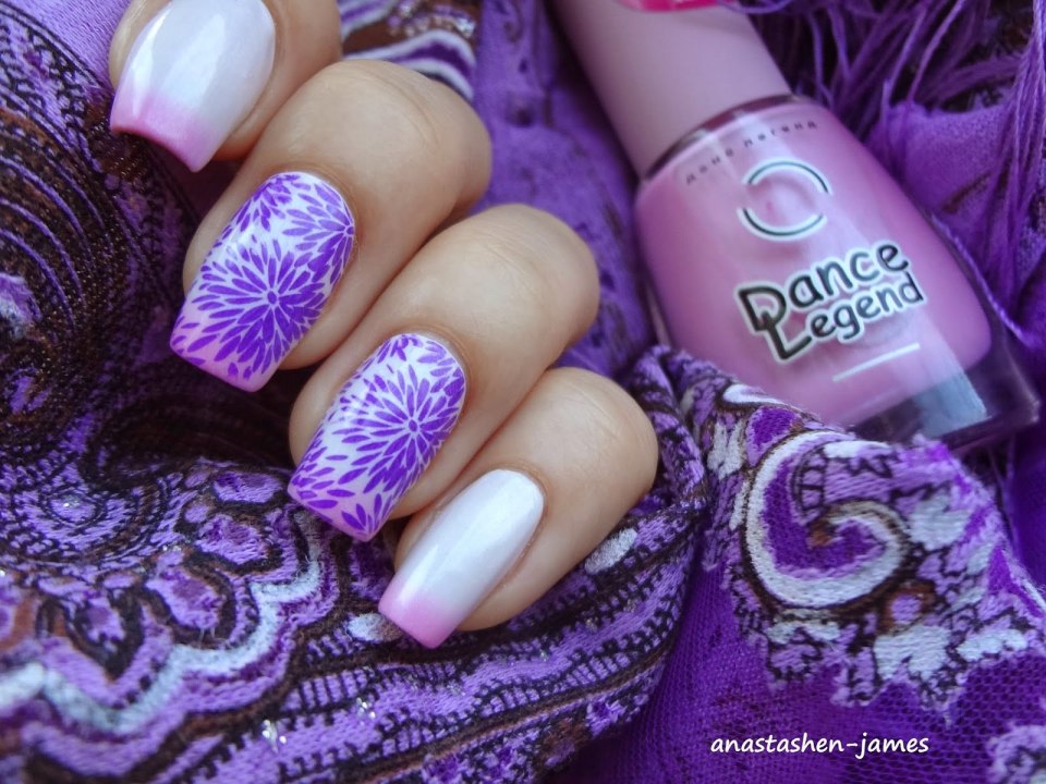 Маникюр с термолаком и рисунком