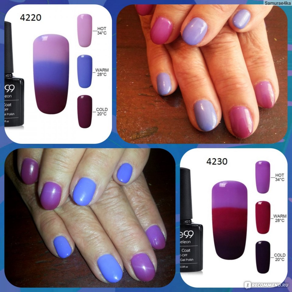 Термо лаки для ногтей Блюскай