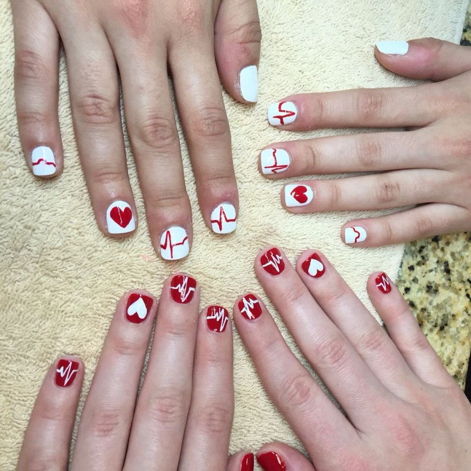 Маникюр для медиков дизайн