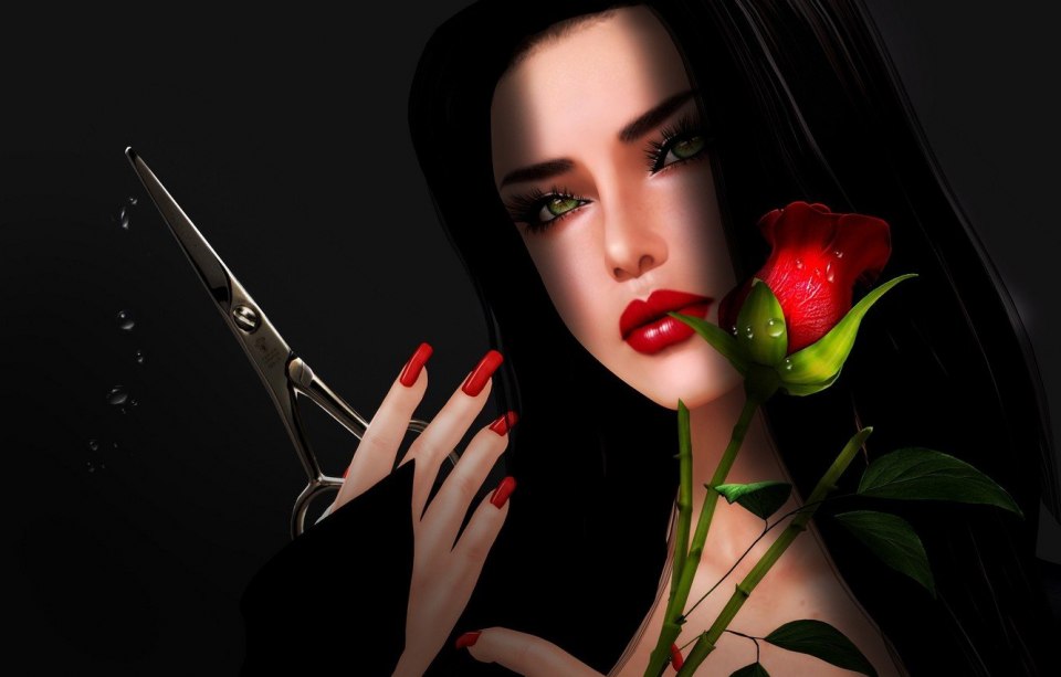 Красота на черном фоне