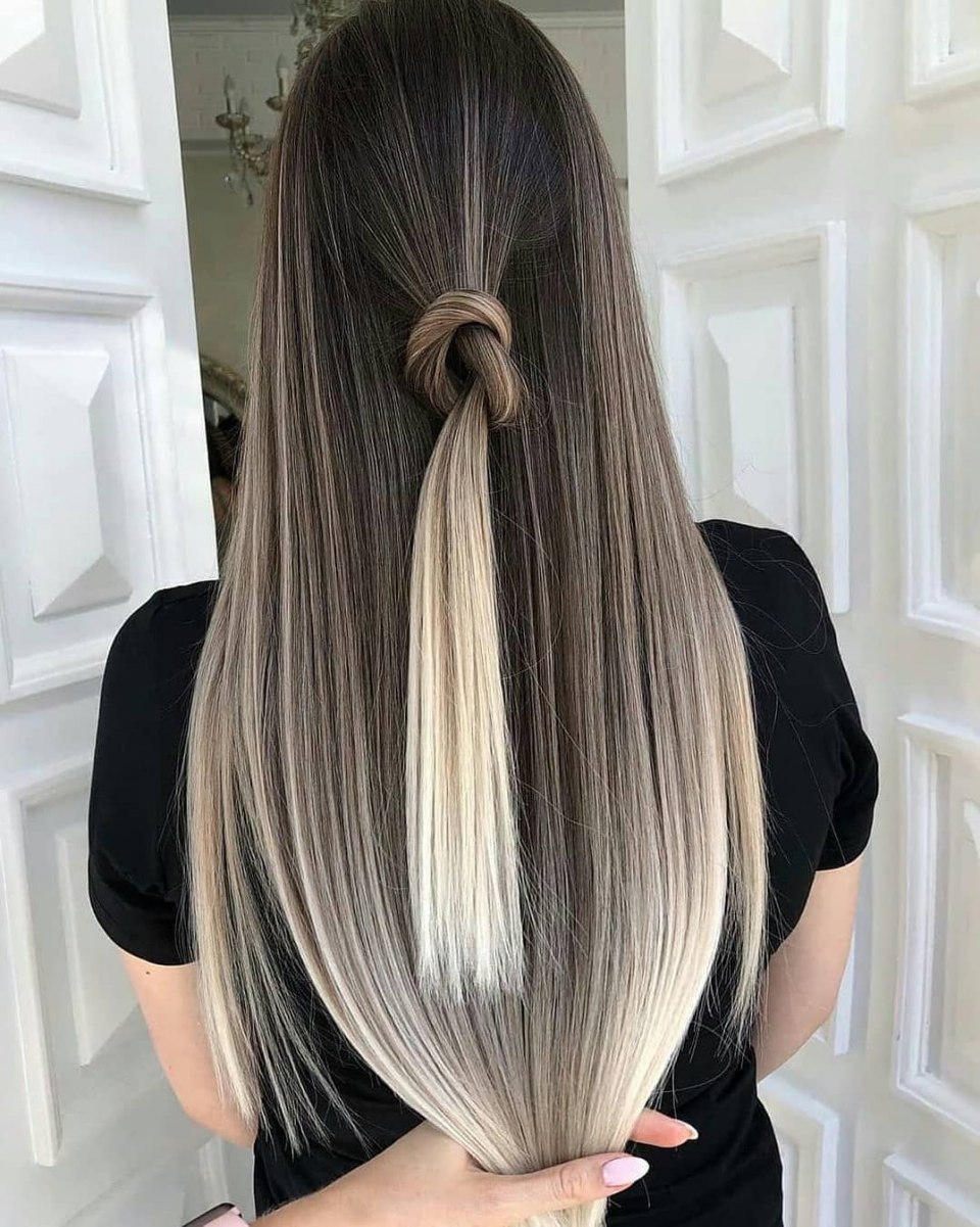 Мелирование тонкими прядями