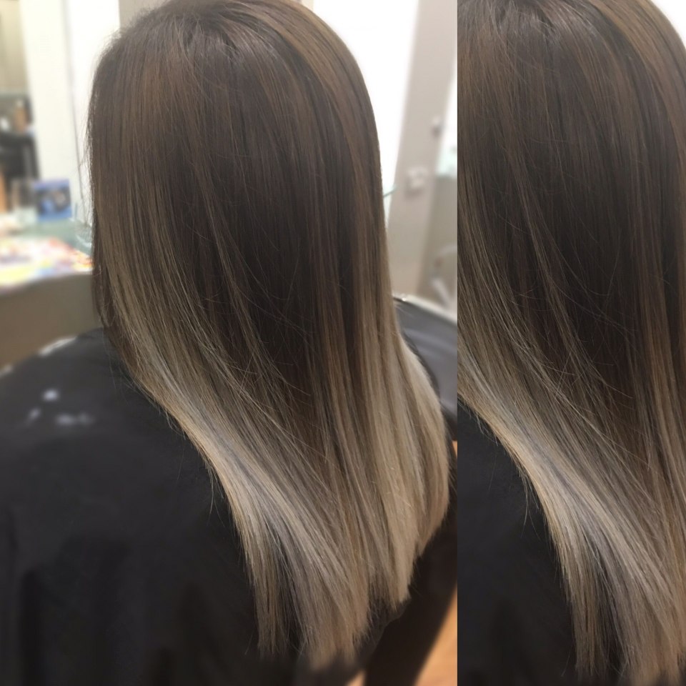 Окрашивание из темного в светлый