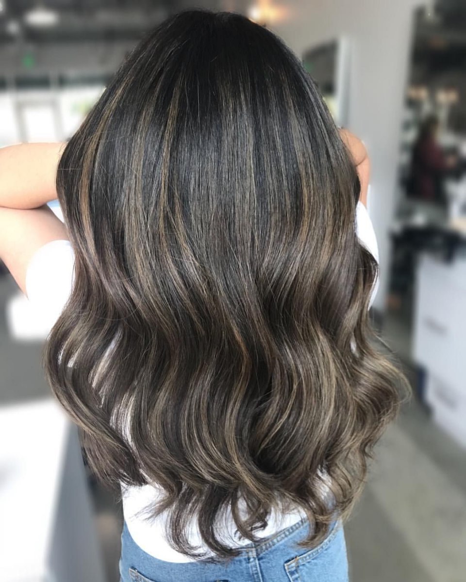 AIRTOUCH на прямых волосах