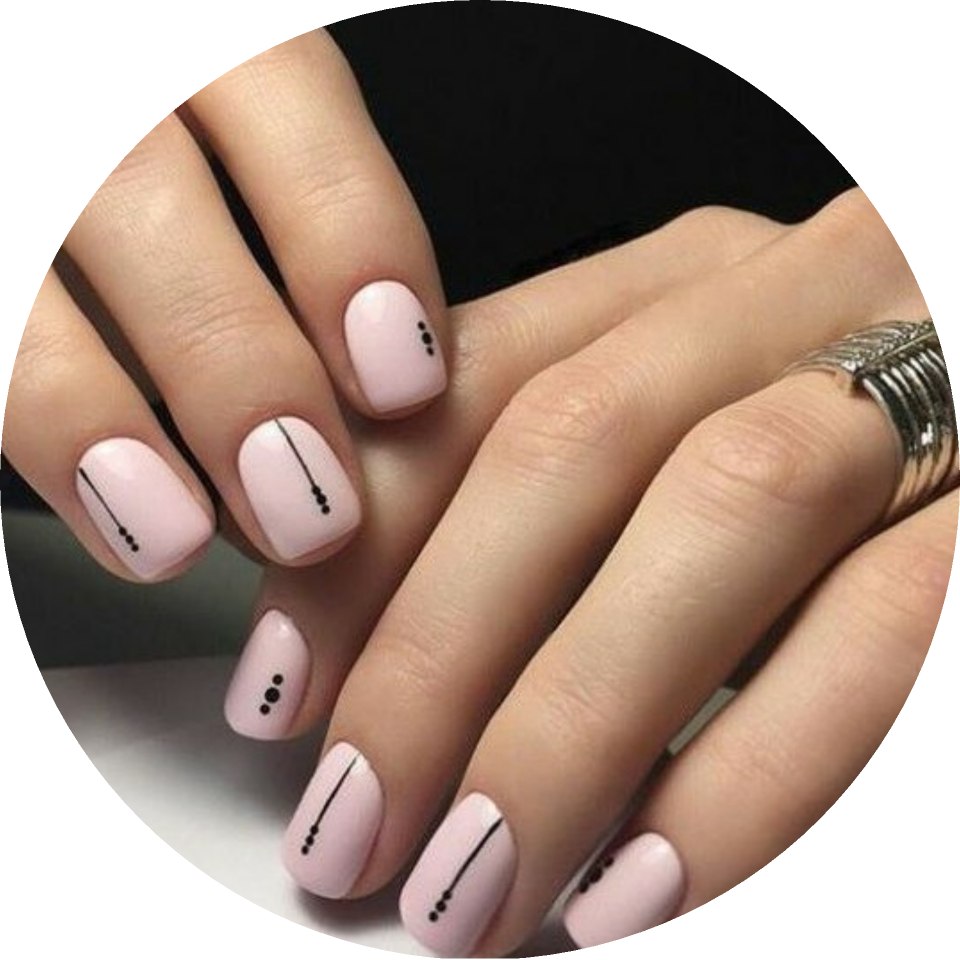 Лаконичный дизайн ногтей