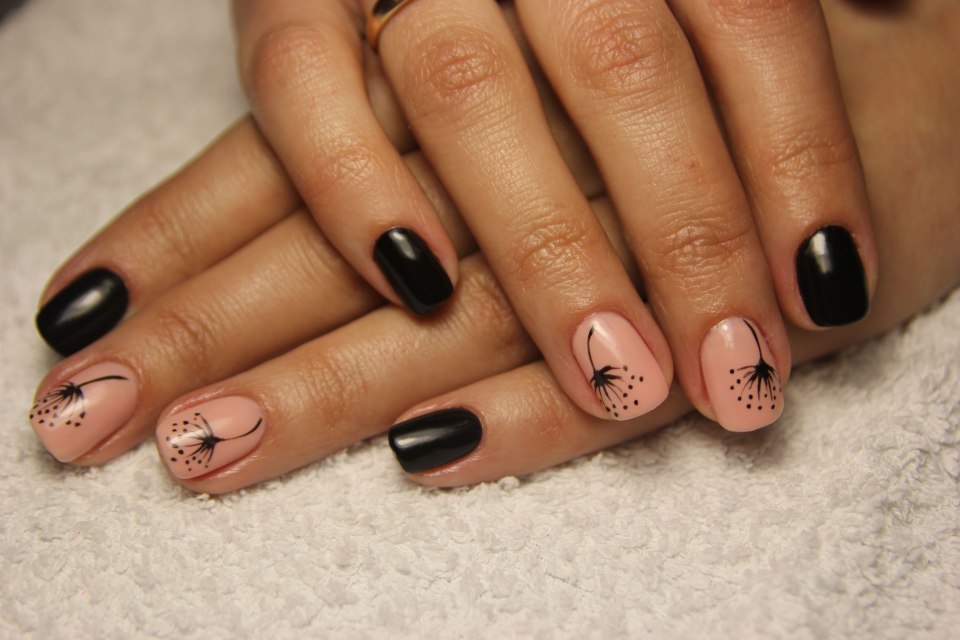 Маникюр гель лак на короткие ногти