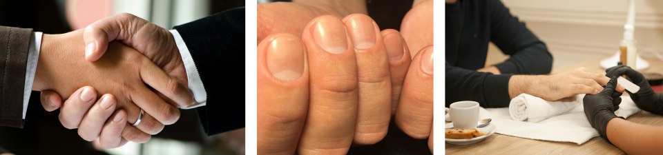 Мужской маникюр кутикула сдвигается