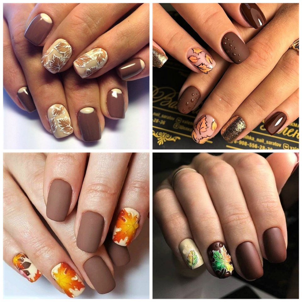Маникюр осень 2021