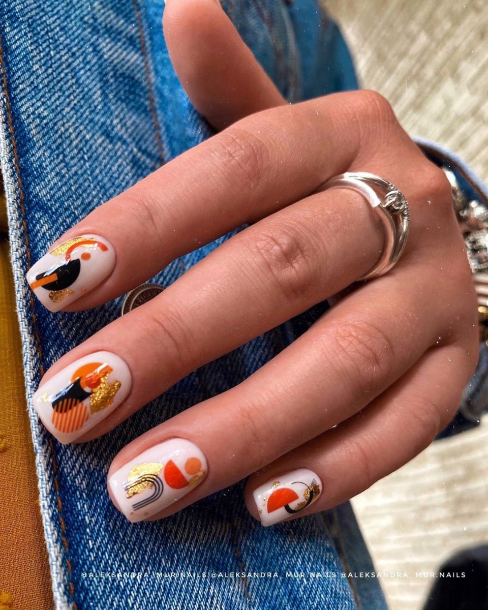 Красивый осенний маникюр