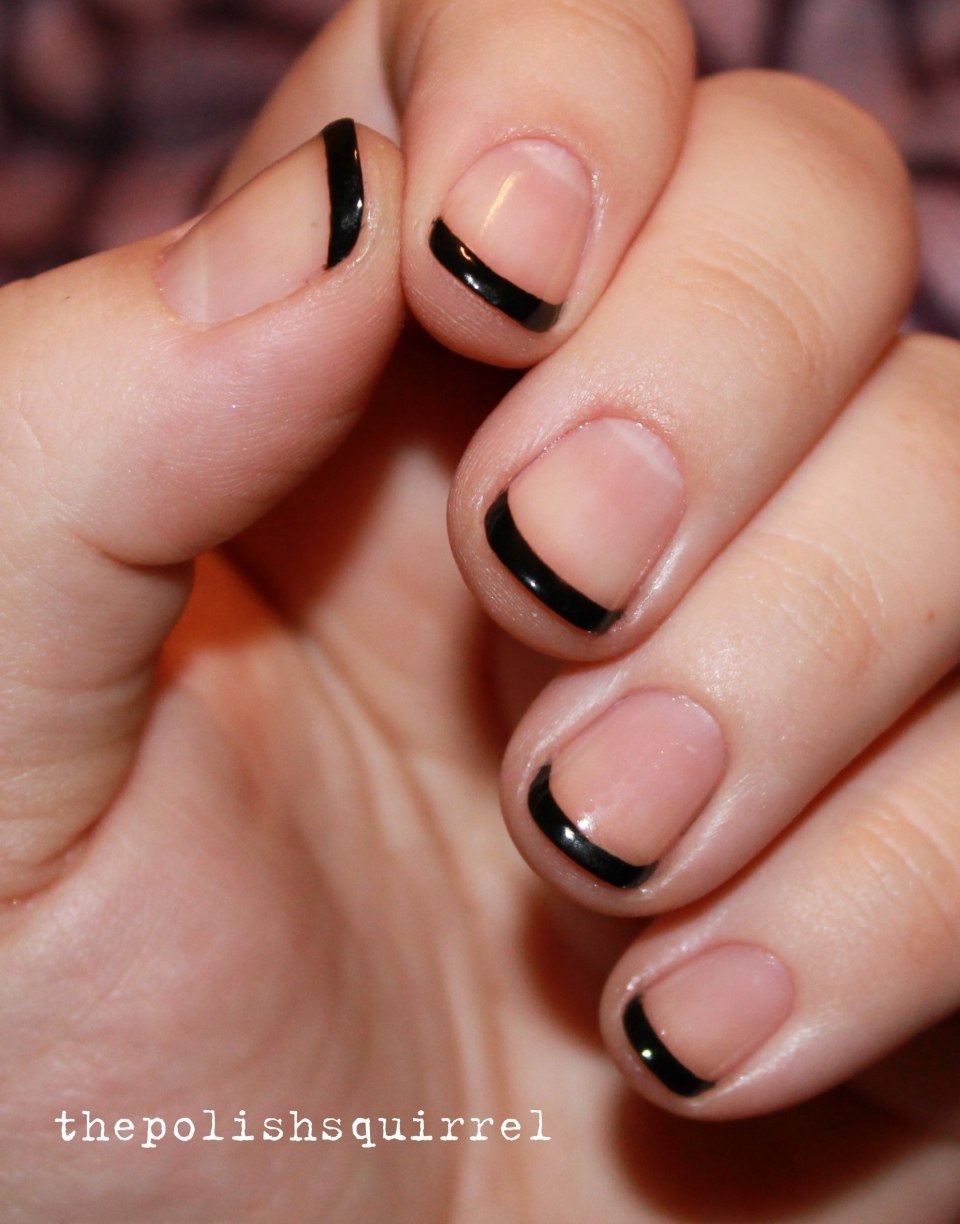 Френч с черным кончиком