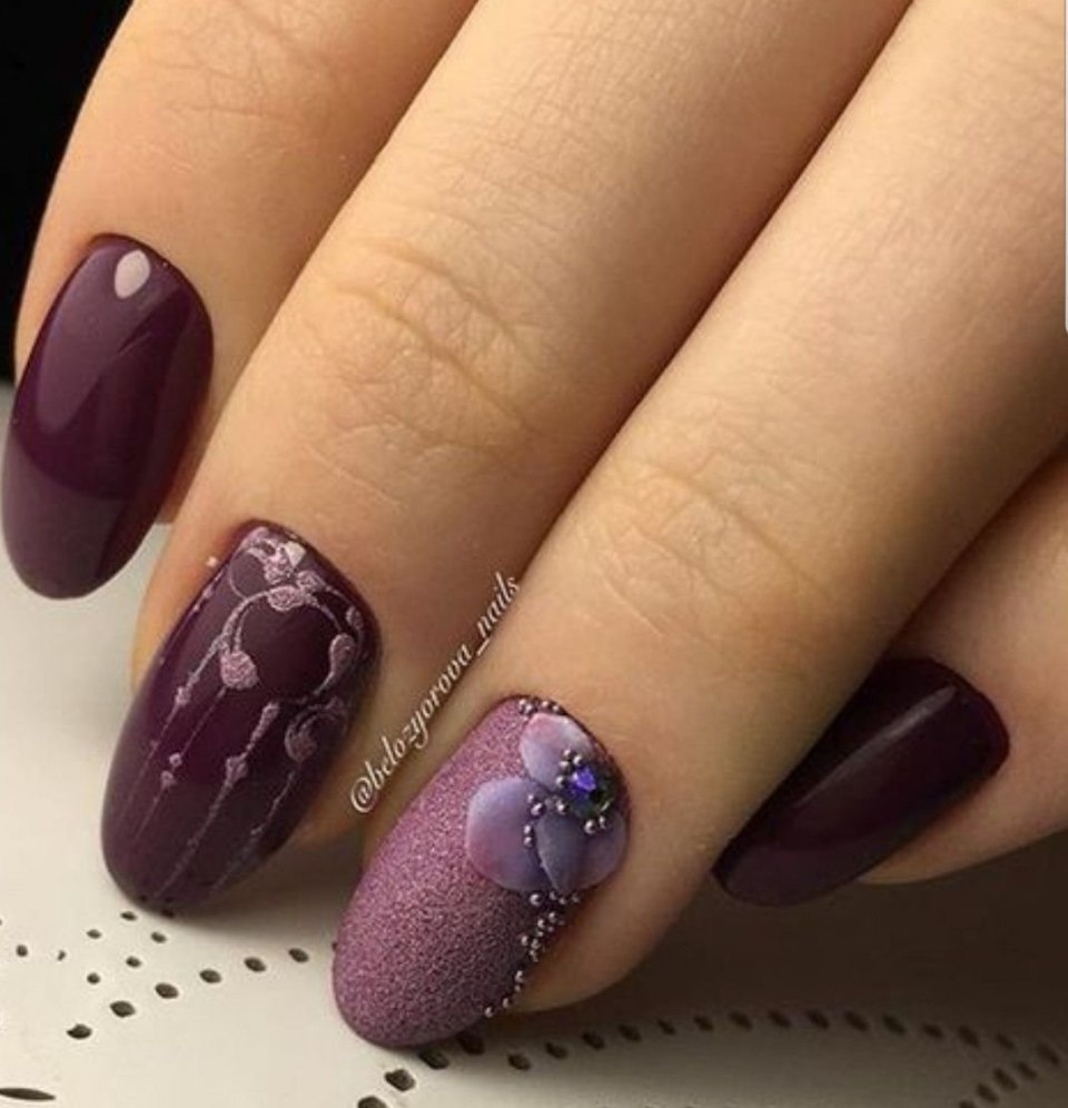 Красивый маникюр на овальные ногти