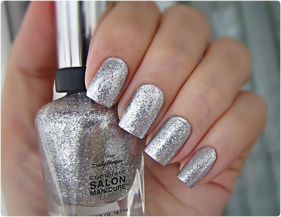 Лак для ногтей Салли Хансен серебро