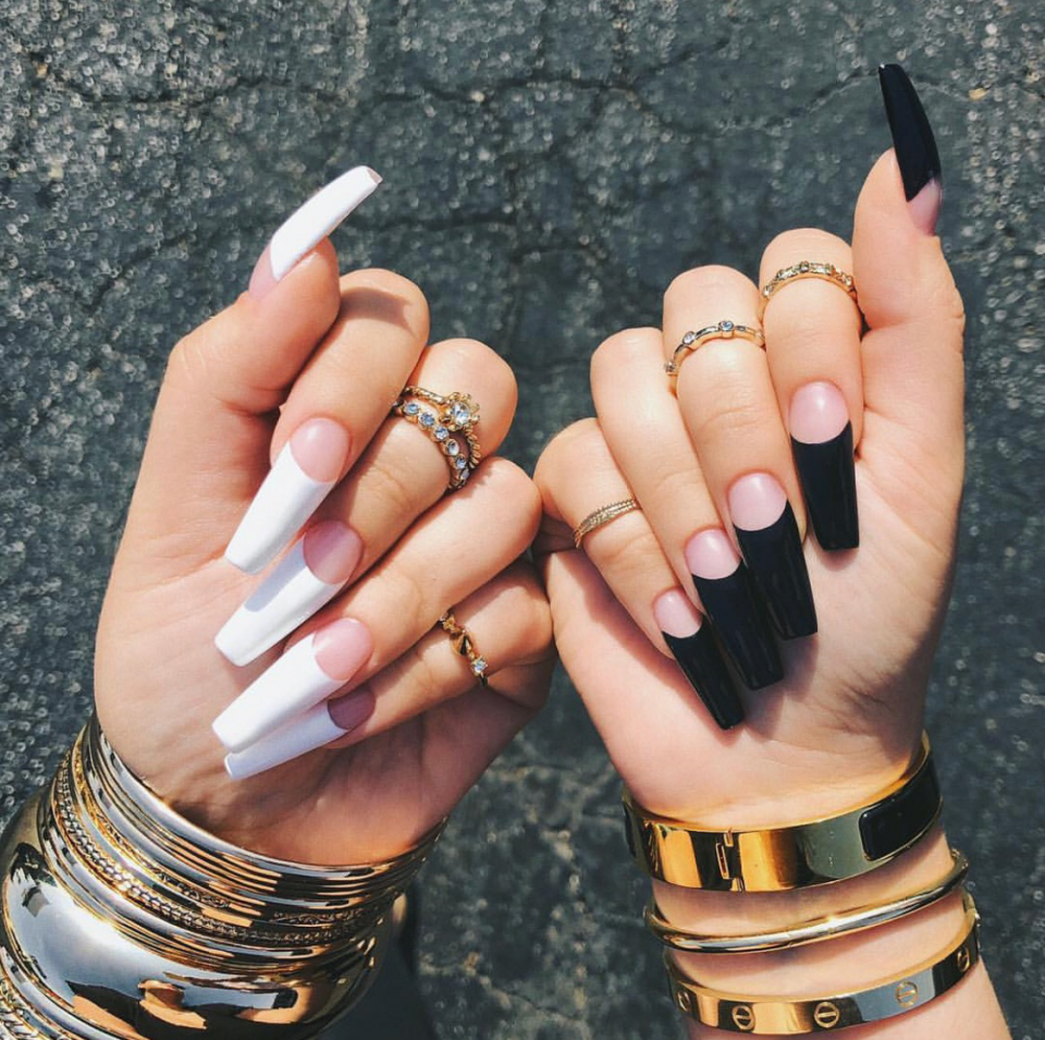 Маникюр на длинныетногти