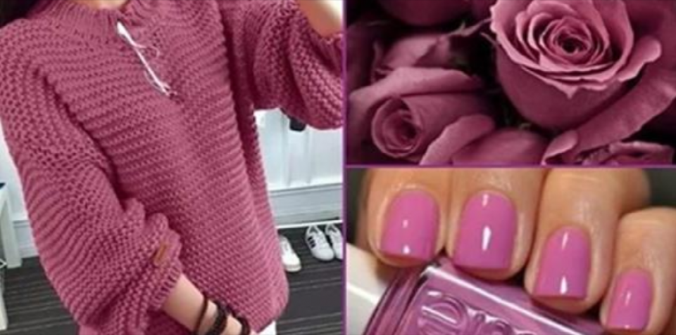 Маникюр цвета увядшей розы