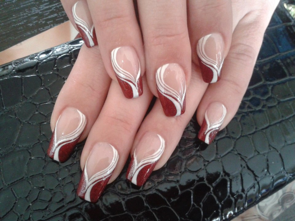 Френч на половину ногтя