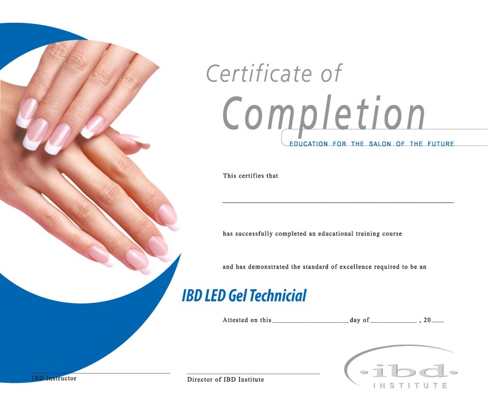 Сертификат моделирование ногтей