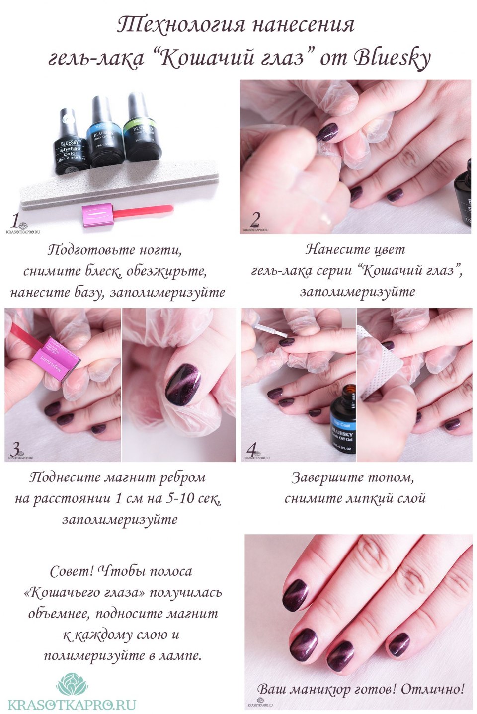 Поочередность покрытия ногтей гель лаком