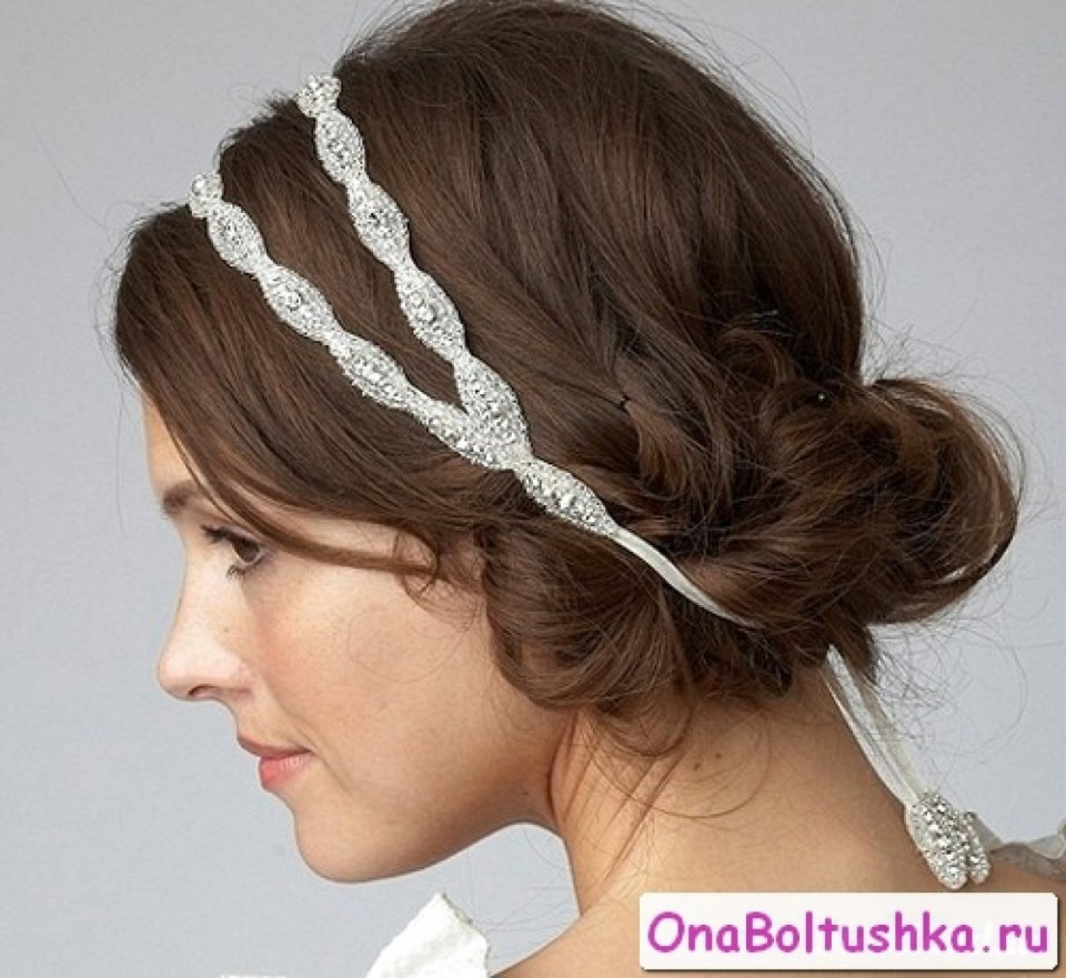 Свадебные прически на каре