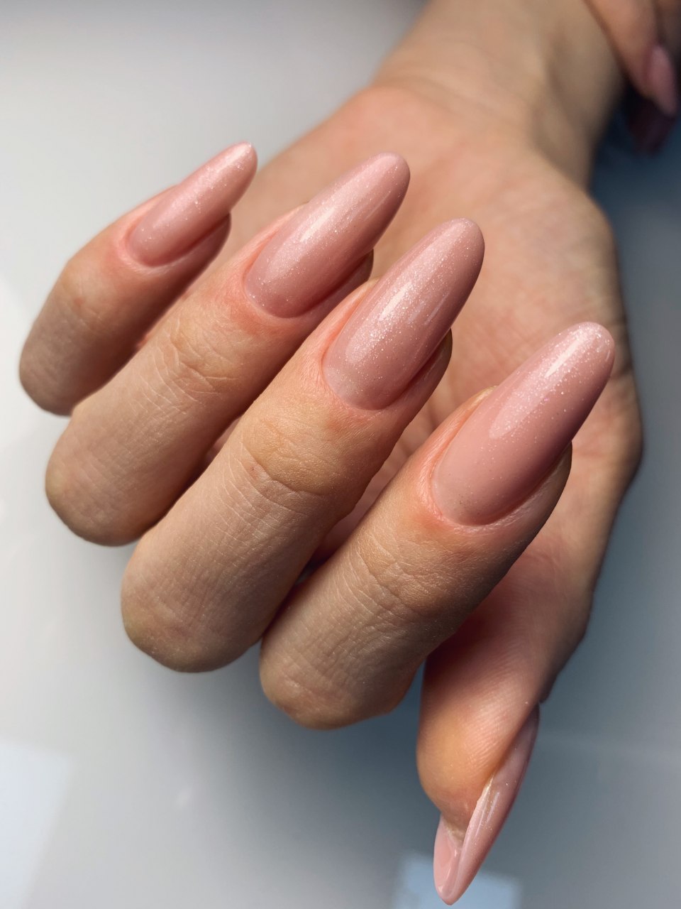 Нюдовый френч миндаль