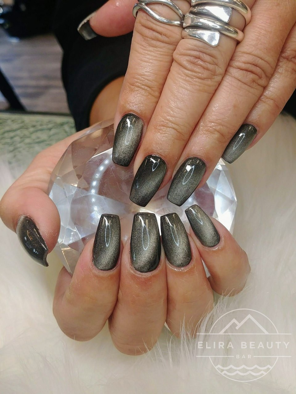TNL Platinum кошачий глаз серебро