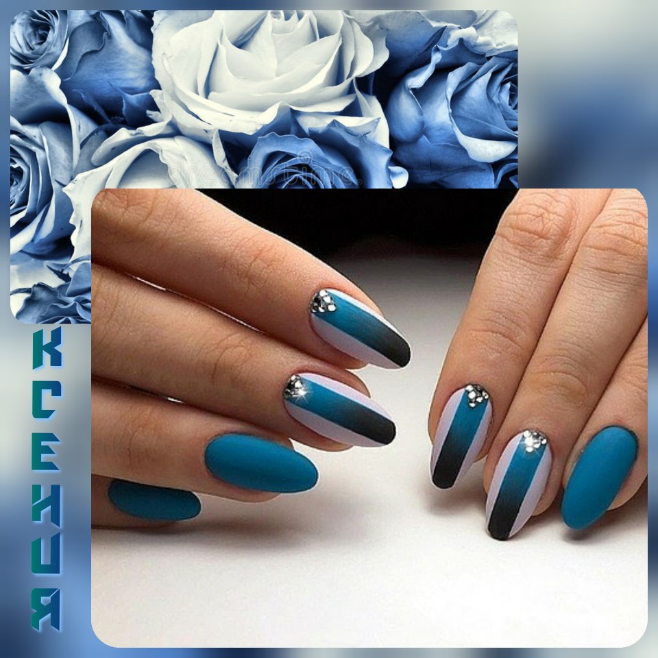 Gelish темно синий