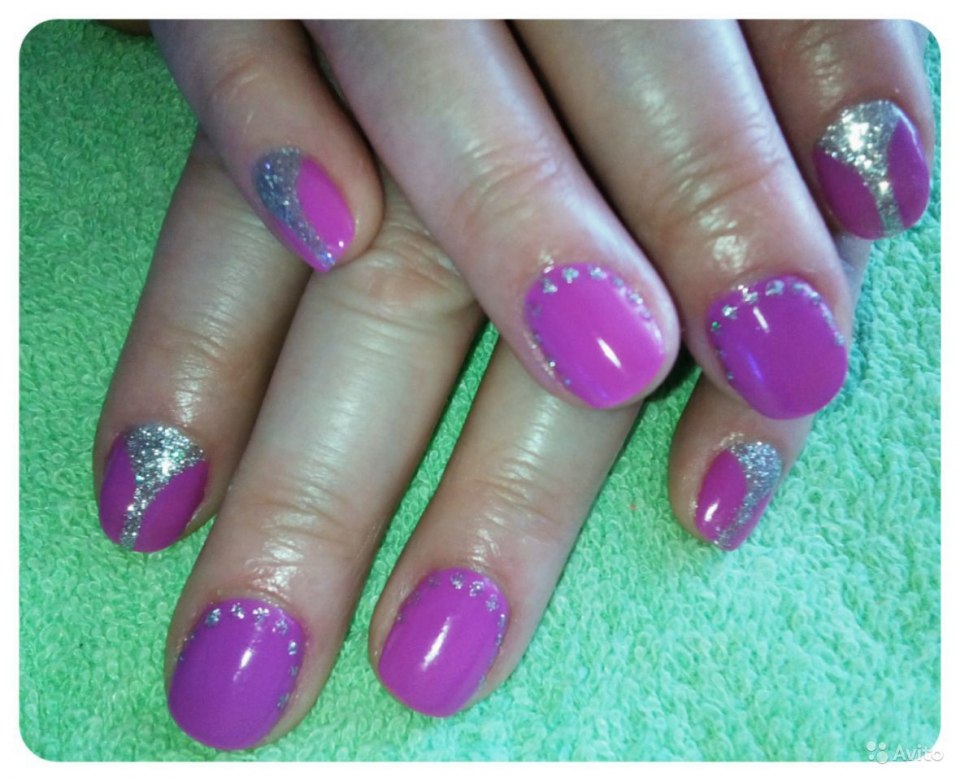 Лунное френч покрытие Shellac