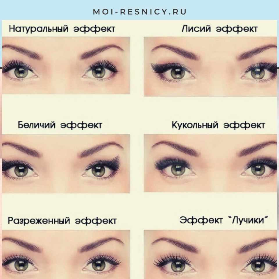 Японский эффект наращивания ресниц