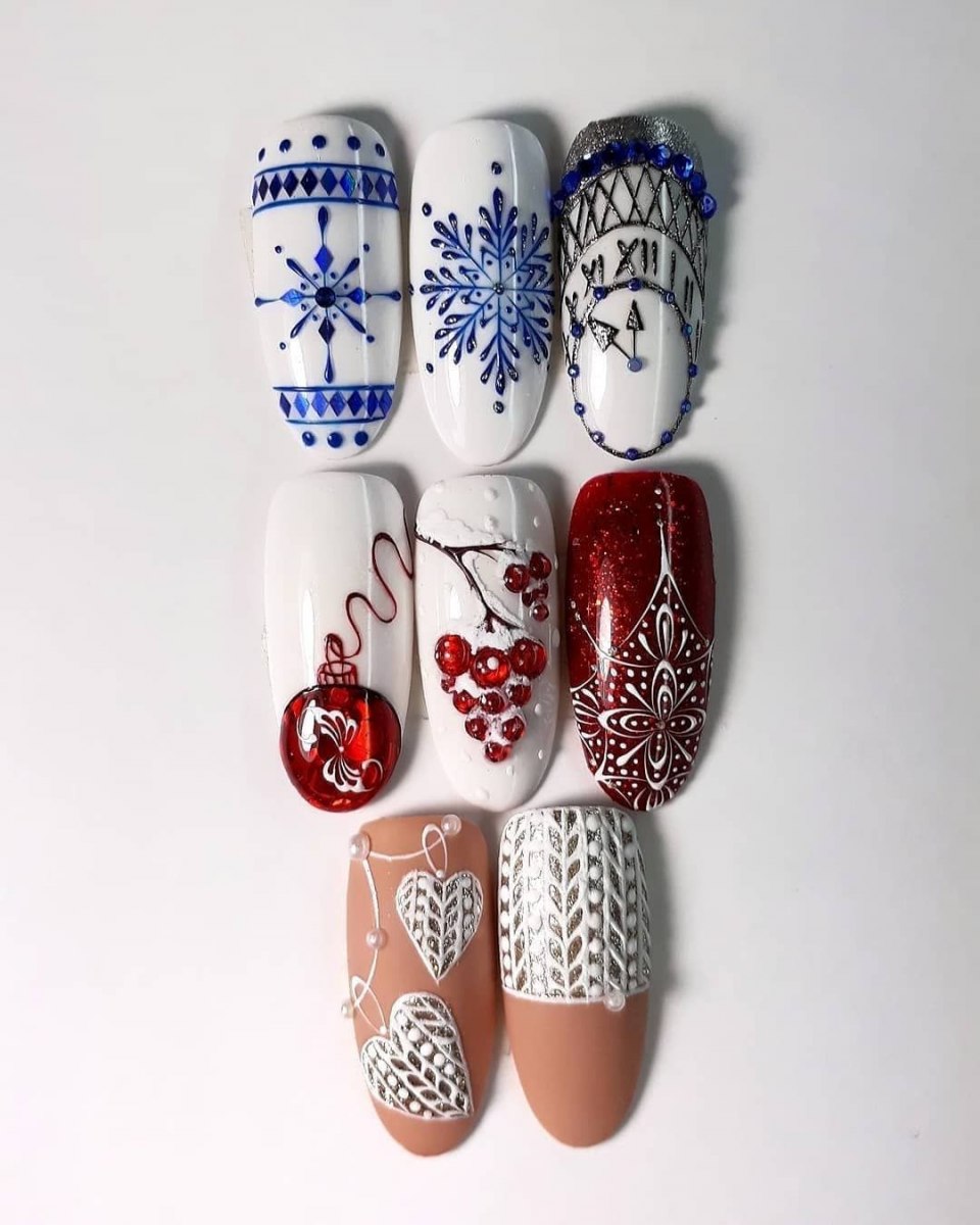 Новогодние ногти